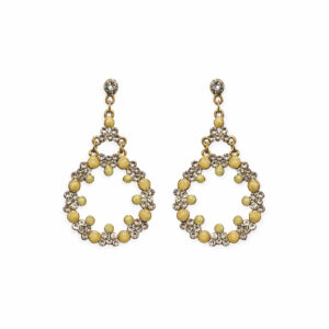 Svarovski köves tűzzománc fülbevaló