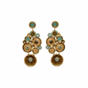 Swarovski köves tűzzománc fülbevaló