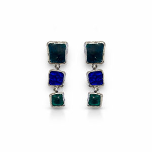 Tüzzománc fülbevaló