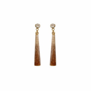 Swarovski köves tűzzománc fülbevaló