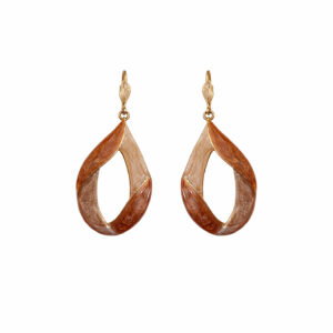 Tűzzománc fülbevaló csatos zárral