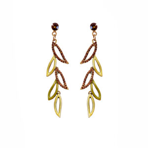 Swarovski köves tűzzománc fülbevaló