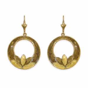 Tűzzománc fülbevaló